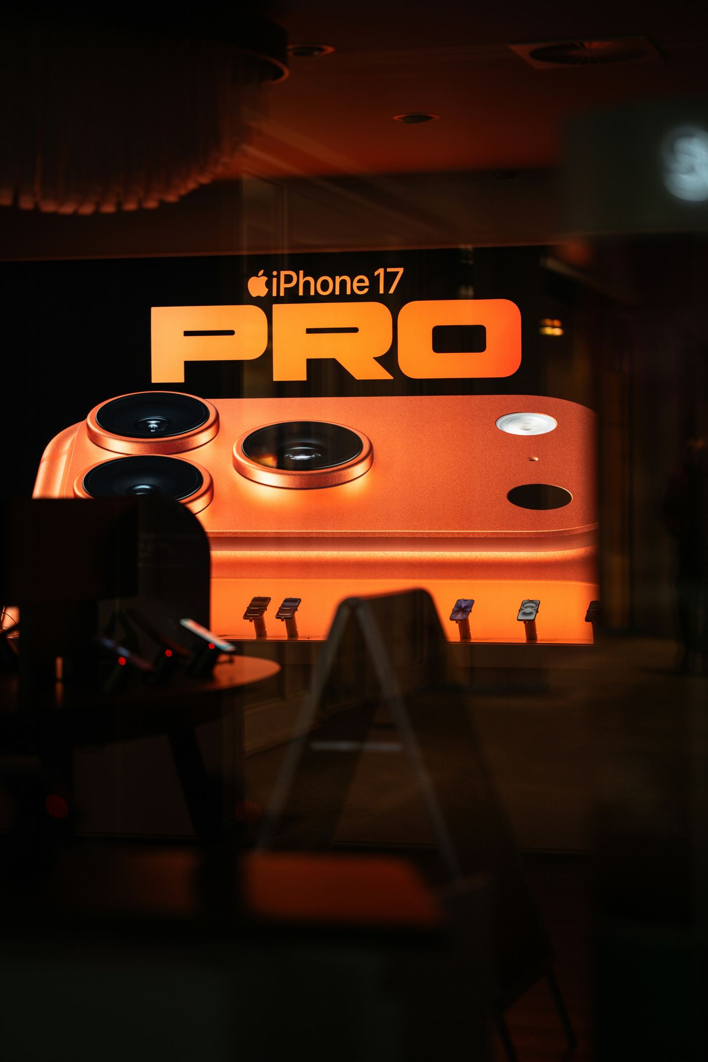 iPhone 17 Pro in-store display